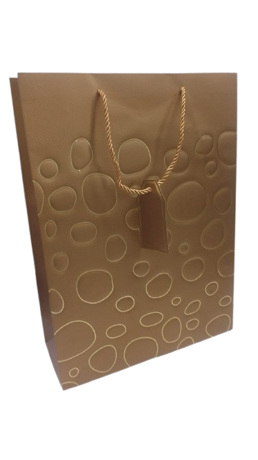 SACOLA PRESENTE LUXO BOLAS 42X32
